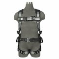 Safewaze PRO+ Slate Construction Harness: Alu 3D, Alu QC Chest, Alu FD, Alu QC Legs PRO58